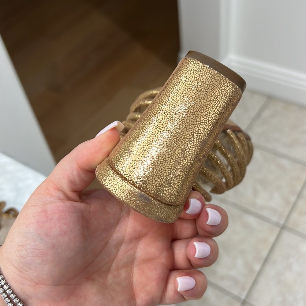 Cecelia New York Chunky Gold Sandal Mules - Picture 14 of 15